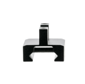 One piece hardcoat anodized aluminum mount for picatinny rail equipped rifles allows the use of Swagger bipods.